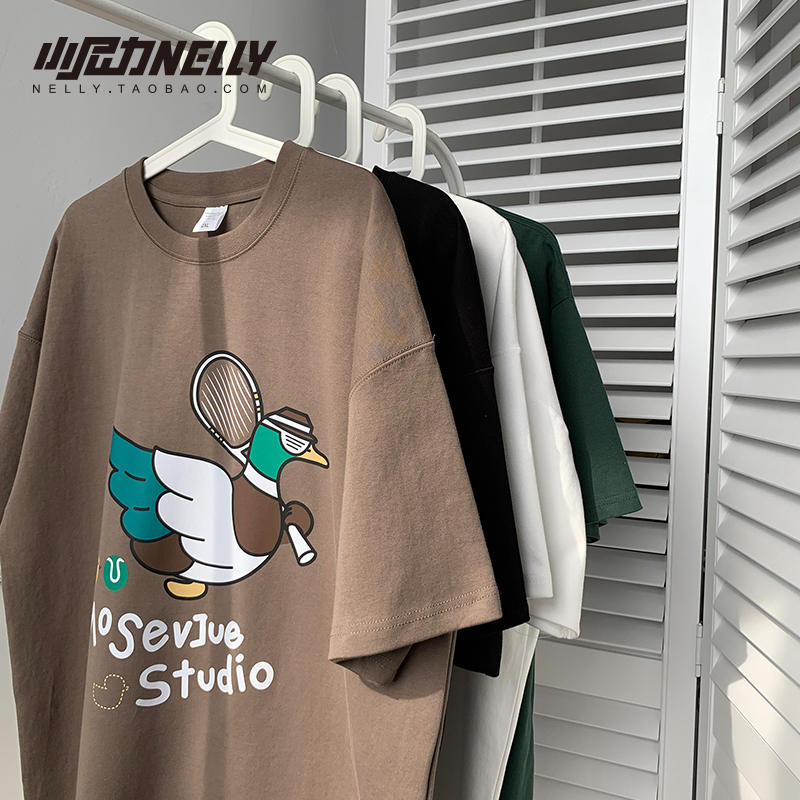 เสื้อยืดคอกลม ผู้ชาย เสื้อยืดผู้ชายเกาหลี เสื้อยืดเกาหลี แบรนด์ NELLY