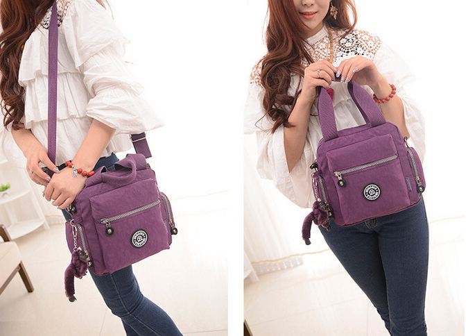 กระเป๋าถือ กระเป๋าสะพาย ผู้หญิง กระเป๋าวัยรุ่น ผ้าไนลอน กันน้ำ สีสันสดใส กระเป๋า ทรงลูกเต๋า ใส่ของได้เยอะ มีช่องแยกหลายช่อง แบบสวย ราคาถูก 817573