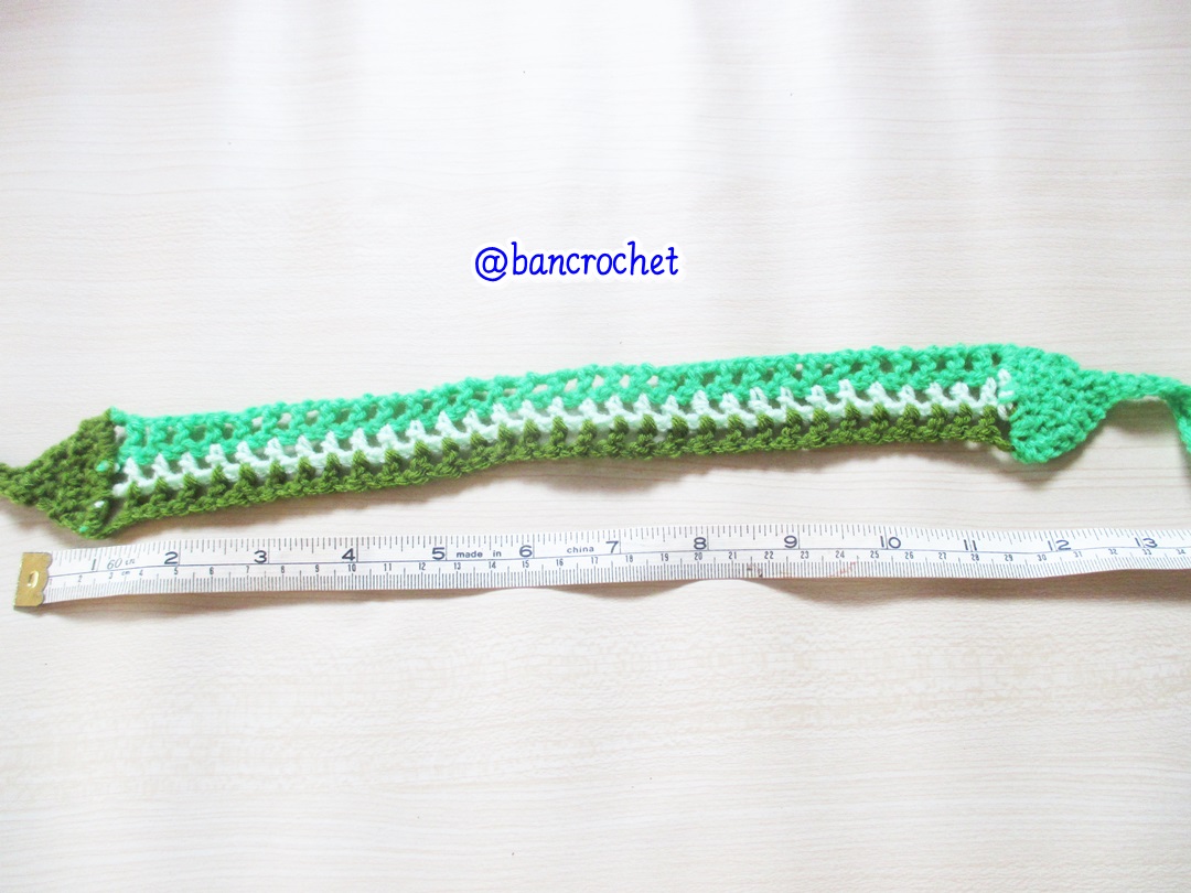 Bancrochet ที่คาดผมถักโครเชต์ สลับสี crochet headband หลากสี 1-1.5*13 inch