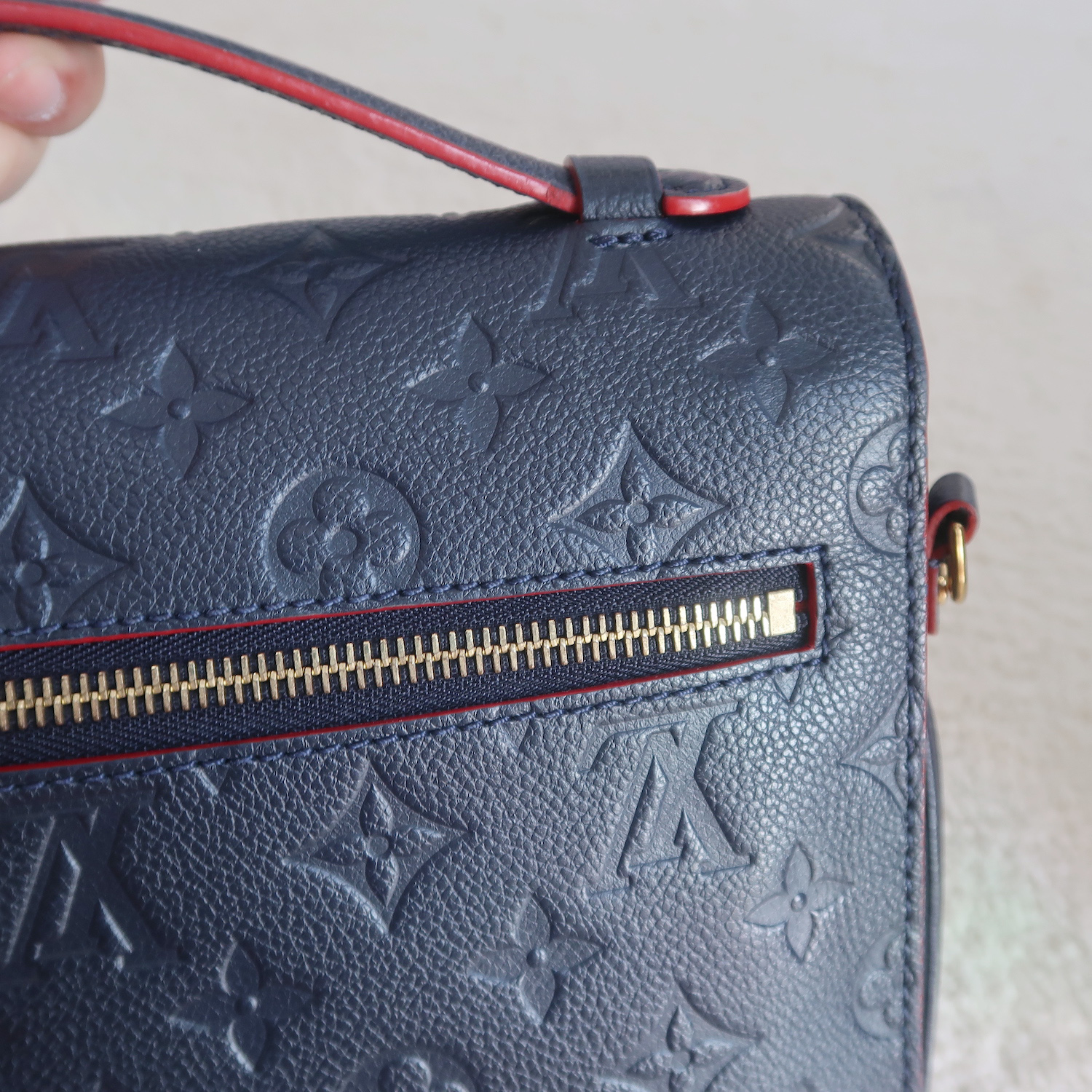 Louis Vuitton Blue Monogram Empreinte Metis Pochette