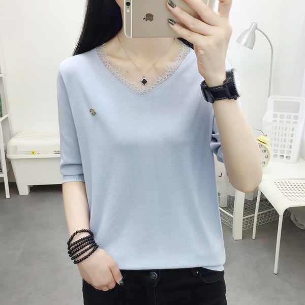เสื้อทีเชิ้ตวัยรุ่น เนื้อผ้านิตติ้ง ใส่ได้ยืดได้ไม่คัน