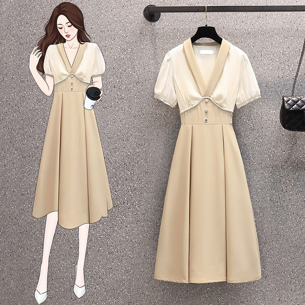 เดรสคนอ้วน เดรสสาวอวบ ชุดเดรสคนอ้วนวัยรุ่น BY PLUS SIZE Girl