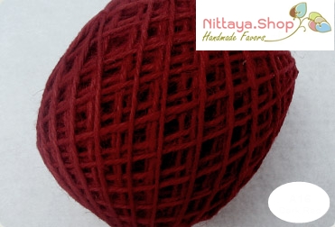 เชือกกระสอบสีธรรมชาติและย้อมสี