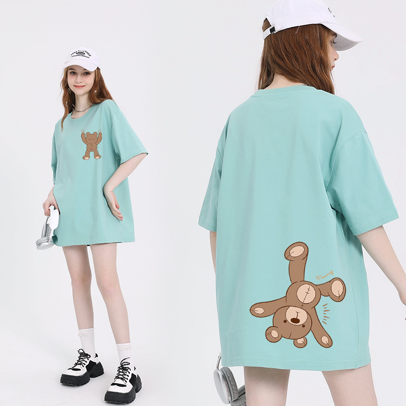 เสื้อผ้าวัยรุ่นเกาหลี เสื้อยืดวัยรุ่นผู้หญิง มีขนาด S M L XL