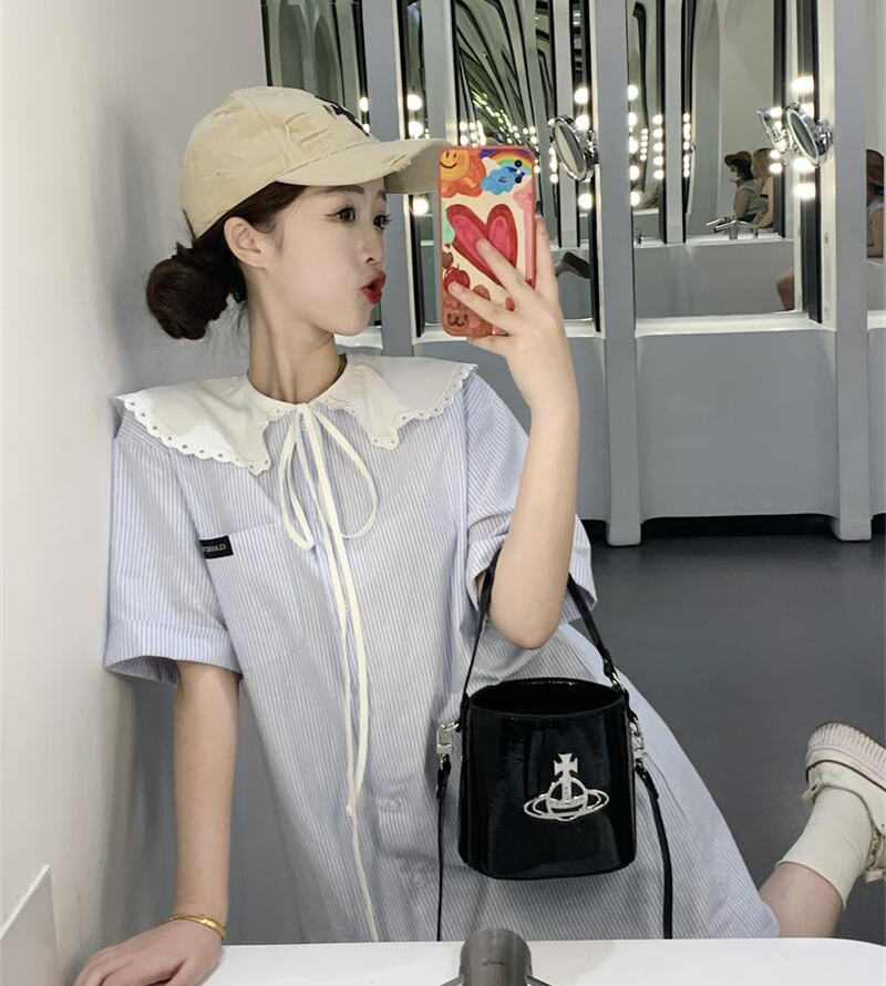 เดรสวัยรุ่น-เดรสคนอ้วนวัยรุ่น L-4XL(อก38-46 นิ้ว)