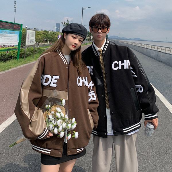 เสื้อแจ็คเก็ตเบสบอล เสื้อคลุม เสื้อแขนยาวสไตล์เกาหลี