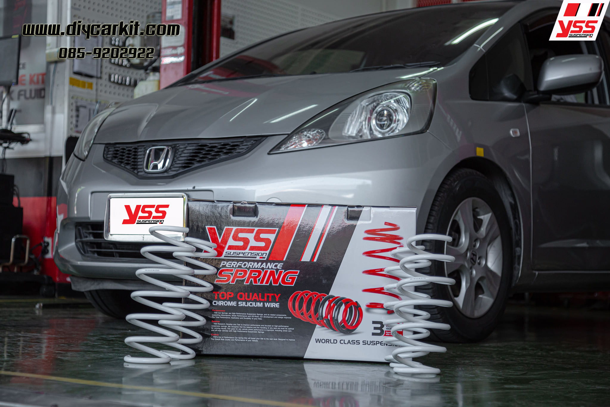 YSS สปริงรถยนต์ Honda Jazz GK ปี 14-20 (สเเตนดาร์ด เเละโหลด)