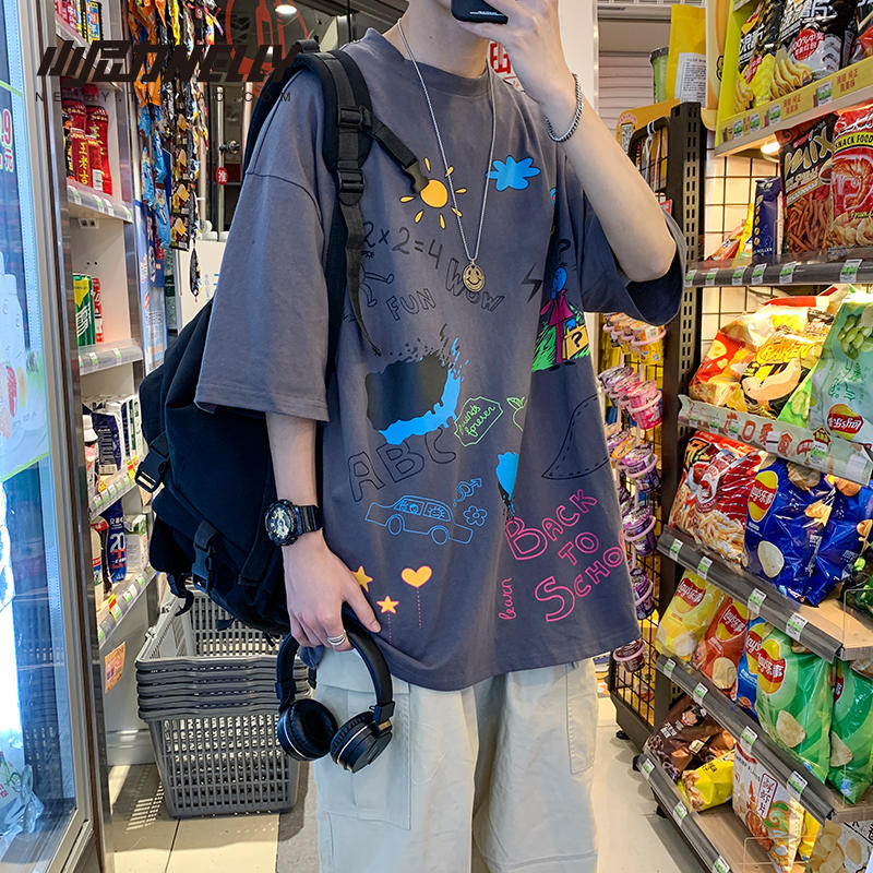 เสื้อยืดคอกลม ผู้ชาย เสื้อยืดผู้ชายเกาหลี เสื้อยืดเกาหลี แบรนด์ NELLY