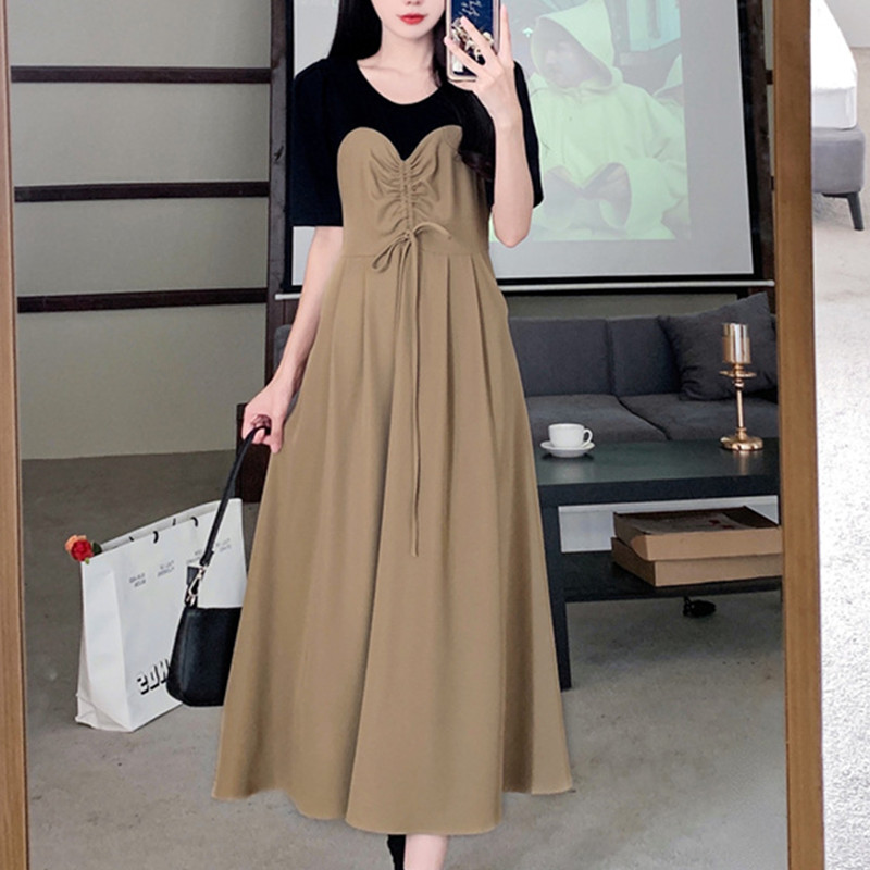 เดรสวัยรุ่น-เดรสคนอ้วนวัยรุ่น L-4XL(อก38-46 นิ้ว)