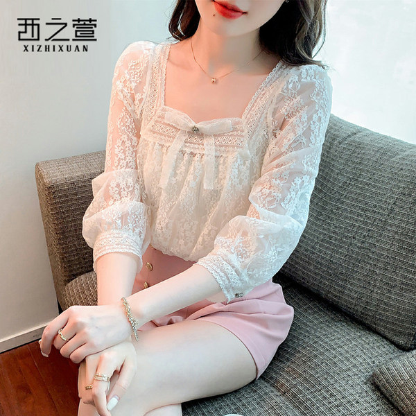 เสื้อลูกไม้ แขนสั้น