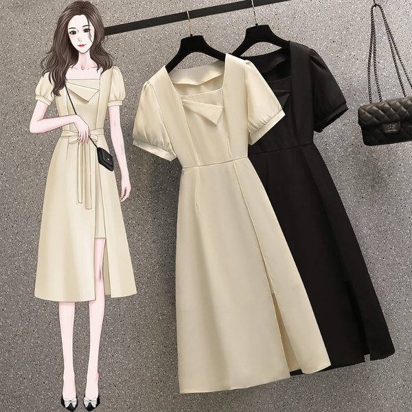 เดรสคนอ้วน เดรสสาวอวบ ชุดเดรสคนอ้วนวัยรุ่น BY PLUS SIZE Girl