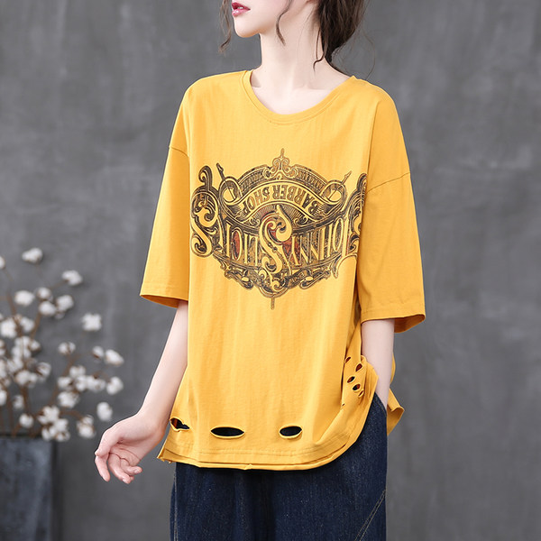 เสื้อยืดวินเทจ ฟรีไซส์อกเสื้อประมาณ 38-42