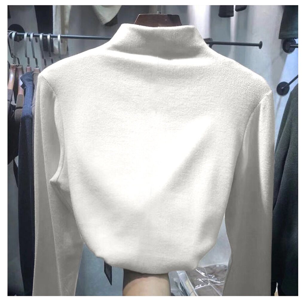 HEATTECH (ฮีทเทค คอเต่า นุ่ม) เสื้อแขนยาว ใส่เพิ่มความอุ่นด้านใน กันหนาว ผ้ายืดหยุ่น ผ้าเนื้อนุ่ม