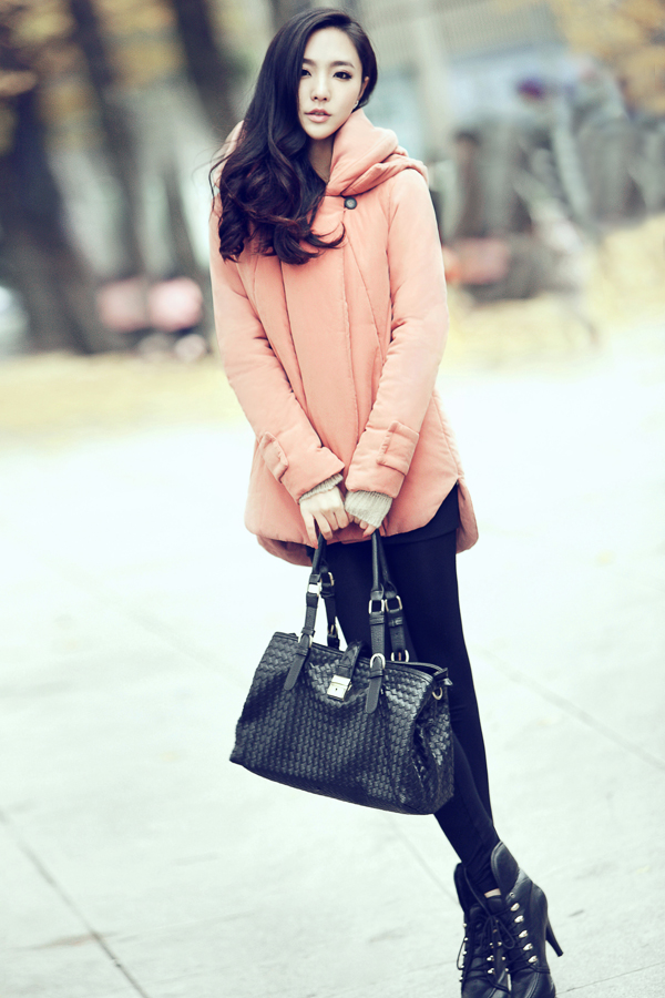 เสื้อกันหนาวแฟชั่น เนื้อดีกันหนาวกันลมได้ดีมาก ถอดฮู้ดออกได้ แบรนด์ RJ STORY แท้ พร้อมส่ง ชมพูหม่น ออกกะปิ