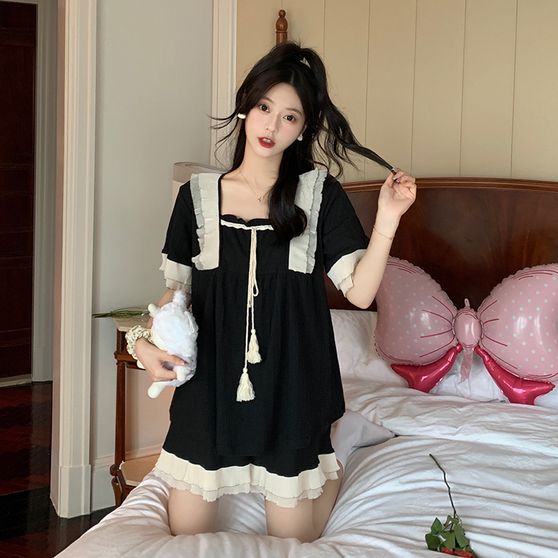 เดรสแขนสั้น มีไซส์ L-4XLอก 38-47 นิ้ว ใส่ได้ทั้งสาวหุ่นดีน่ารักจนถึงสาวอวบพลัสไซส์
