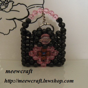 พวงกุญแจกระเป๋าใหญ่แบบมีฝาปิด-เปิด #ฺBG034 size 2"x2.5"