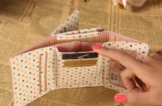 กระเป๋าสตางค์ผู้หญิง ใบสั้น สไตล์ ญี่ปุ่น ลาย ลูกเจี๊ยบ ใส่สูท เก๋ ๆ กระเป๋าสตางค์ วัยรุ่น ใส่บัตรได้เยอะ แนวน่ารัก หวาน ๆ สีลูกกวาด 205081