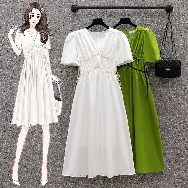 เดรสคนอ้วน เดรสสาวอวบ ชุดเดรสคนอ้วนวัยรุ่น BY PLUS SIZE Girl