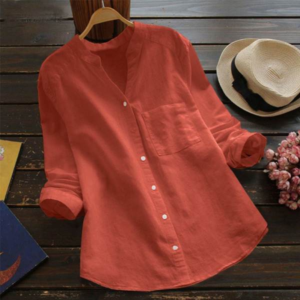 เสื้อลินิน เสื้อผ้าฝ้ายลินิน เสื้อเชิ้ตผ้าลินิน BY Zimo