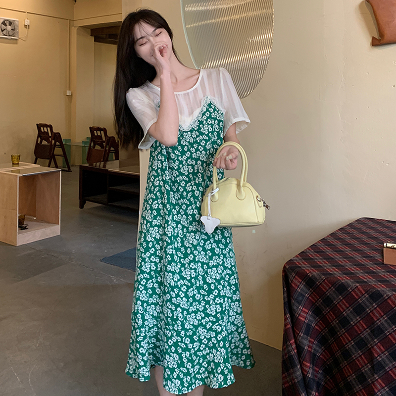 เดรสแขนสั้น มีไซส์ L-4XLอก 38-47 นิ้ว ใส่ได้ทั้งสาวหุ่นดีน่ารักจนถึงสาวอวบพลัสไซส์