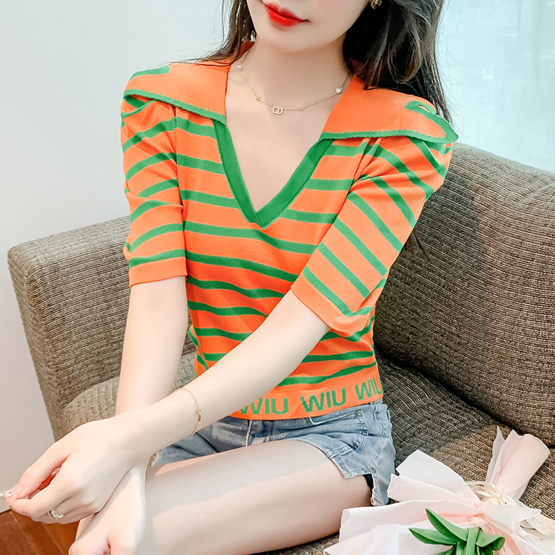 เสื้อผ้าวัยรุ่นเกาหลี เสื้อยืดวัยรุ่นผู้หญิง มีขนาด S M L XL