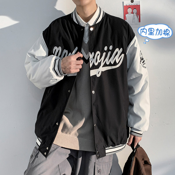 เสื้อแจ็คเก็ตเบสบอล เสื้อคลุม เสื้อแขนยาวสไตล์เกาหลี