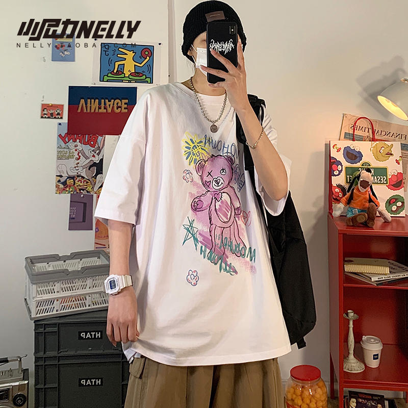 เสื้อยืดคอกลม ผู้ชาย เสื้อยืดผู้ชายเกาหลี เสื้อยืดเกาหลี แบรนด์ NELLY