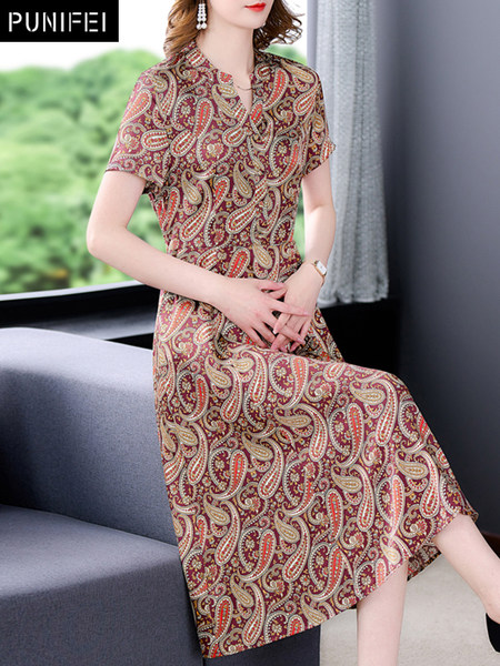เดรสวัยผู้ใหญ่40-60ปี เดรสคุณแม่ ชุดเดรสทำงานวัยผู้ใหญ่ แบรนด์ MAMA DRESS