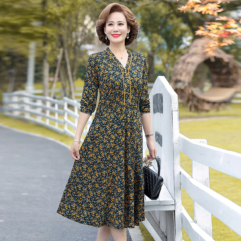เดรสวัยผู้ใหญ่40-60ปี เดรสคุณแม่ ชุดเดรสทำงานวัยผู้ใหญ่ แบรนด์ MAMA DRESS