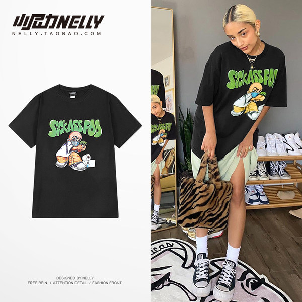 เสื้อยืดคอกลม ผู้ชาย เสื้อยืดผู้ชายเกาหลี เสื้อยืดเกาหลี แบรนด์ NELLY