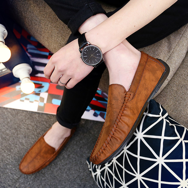 รองเท้าหนังผู้ชาย มีไซส์39-44 รองเท้าโลฟเฟอร์ชาย Slip-On Shoes