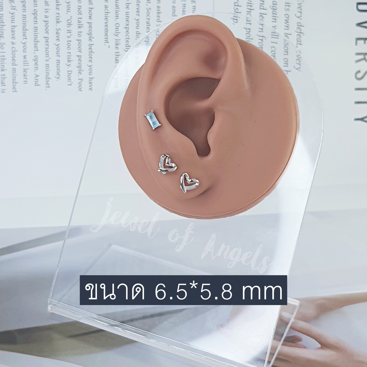 ต่างหูเงินแท้ S925 รุ่น Variety ต่างหูสตั๊ด stud มินิมอล ตุ้มหูเงินแท้ทั้งชิ้น Silver925