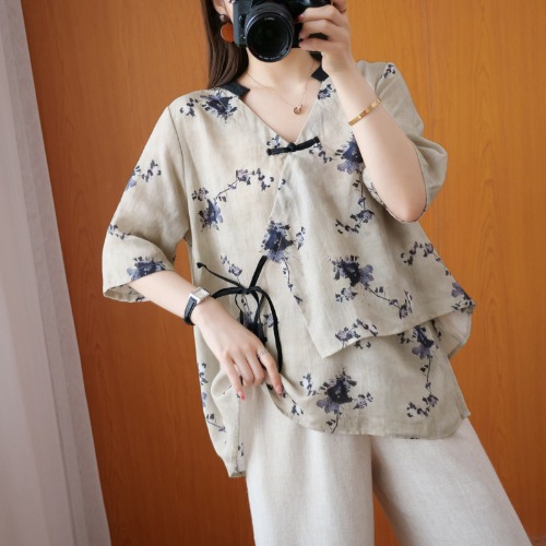 เสื้อลินิน เสื้อผ้าฝ้ายลินิน เสื้อเชิ้ตผ้าลินิน