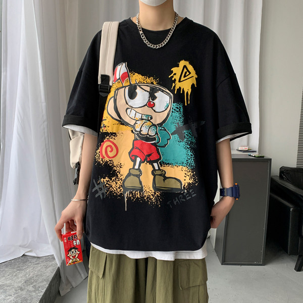 เสื้อยืดผู้ชายอ้วน S-5XL(อกเสื้อ39-51นิ้ว)
