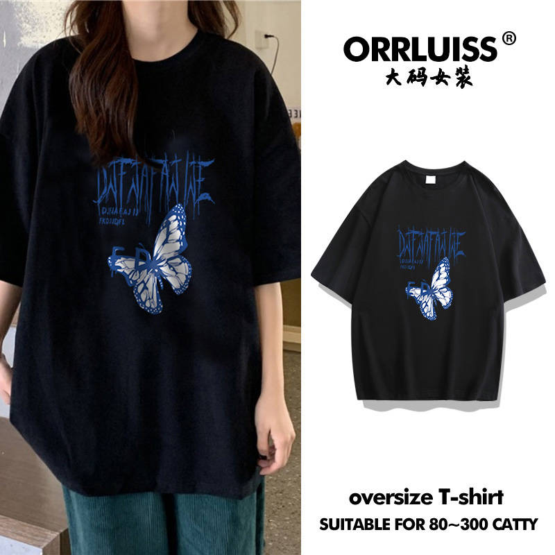เสื้อโอเวอร์ไซส์เกาหลี เสื้อยืดพลัสไซส์ เสื้อยืดคนอ้วน เสื้อยืดโอเวอร์ไซส์ผู้หญิง