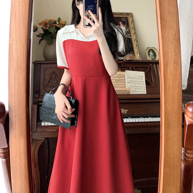 เดรสวัยรุ่น-เดรสคนอ้วนวัยรุ่น L-4XL(อก38-46 นิ้ว)