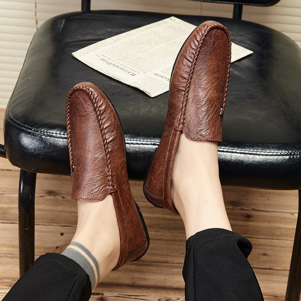 รองเท้าหนังผู้ชาย มีไซส์39-44 รองเท้าโลฟเฟอร์ชาย Slip-On Shoes