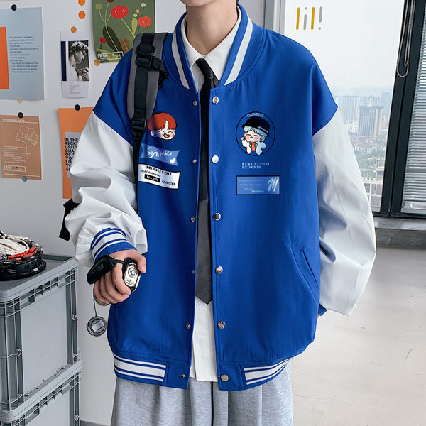เสื้อแจ็คเก็ตเบสบอล เสื้อคลุม เสื้อแขนยาวสไตล์เกาหลี