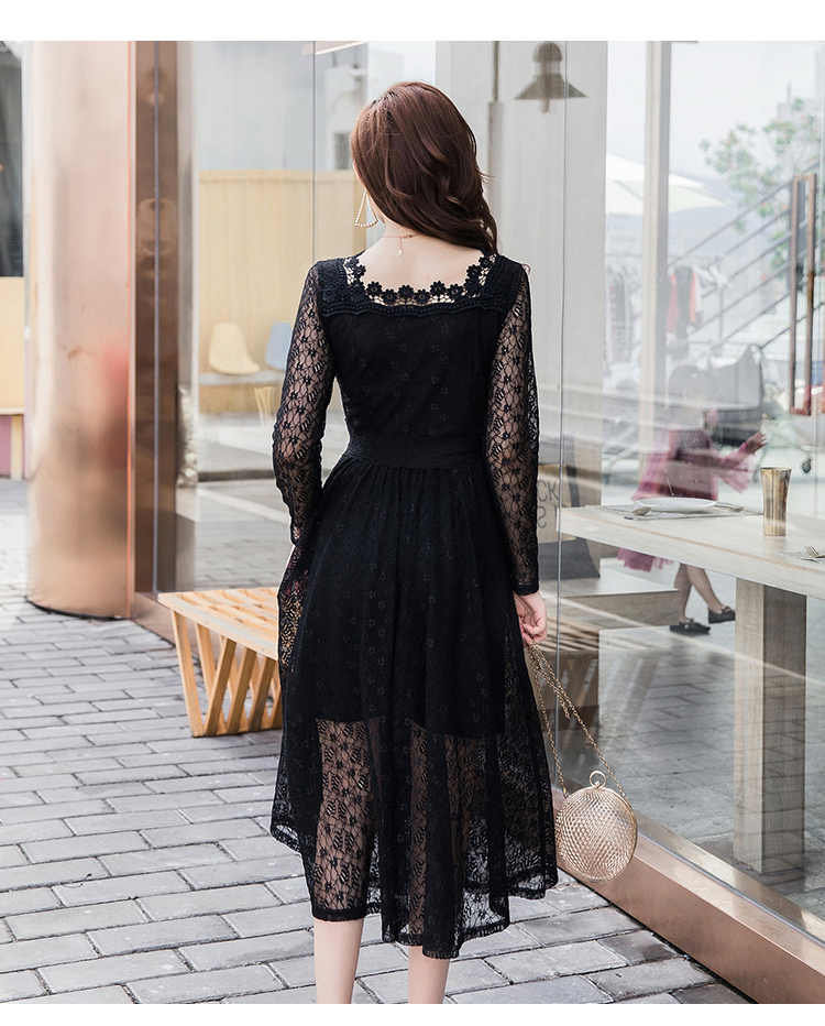 Dress4608 เดรสยาวลูกไม้แขนยาวทรงสวย ซิปข้าง มีซับในอย่างดีทั้งชุด ผ้าลูกไม้เกรดพรีเมียมเนื้อดีลายสวยเนื้อหนามีน้ำหนัก งานสวยเรียบหรูเหมือนราคาหลักพัน ใส่ออกงานได้ มี 2 สี ขาว, ดำ
