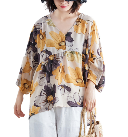 เสื้อOVERSIZE ใส่ตั้งแต่สาวผอม-สาวอวบ น้ำหนักตัว50-100กิโลกรัม