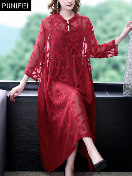 เดรสวัยผู้ใหญ่40-60ปี เดรสคุณแม่ ชุดเดรสทำงานวัยผู้ใหญ่ แบรนด์ MAMA DRESS