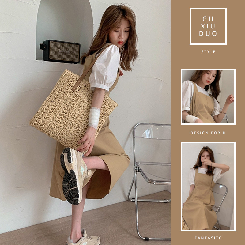 เดรสแขนสั้นมีไซส์L-4XLอก38-47นิ้ว