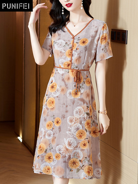 เดรสวัยผู้ใหญ่40-60ปี เดรสคุณแม่ ชุดเดรสทำงานวัยผู้ใหญ่ แบรนด์ MAMA DRESS