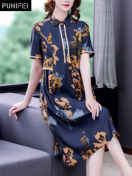 เดรสวัยผู้ใหญ่40-60ปี เดรสคุณแม่ ชุดเดรสทำงานวัยผู้ใหญ่ แบรนด์ MAMA DRESS