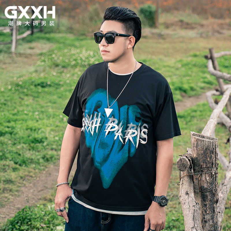 เสื้อยืดผู้ชายอ้วน S-5XL(อกเสื้อ39-51นิ้ว)