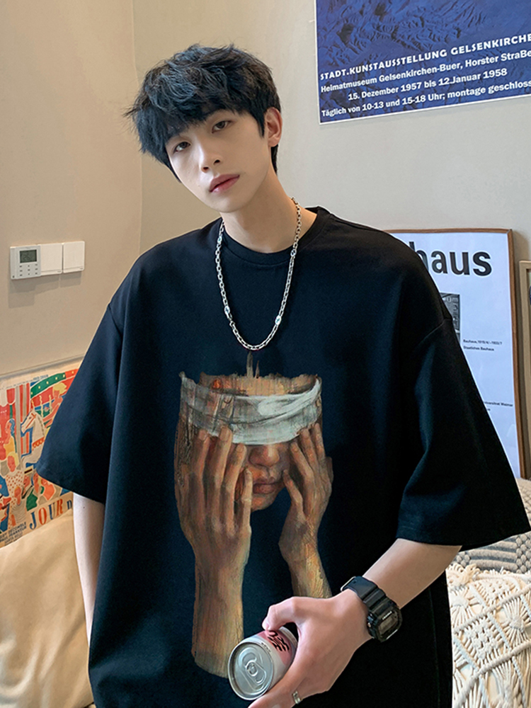 เสื้อยืดผู้ชายอ้วน S-5XL(อกเสื้อ39-51นิ้ว)