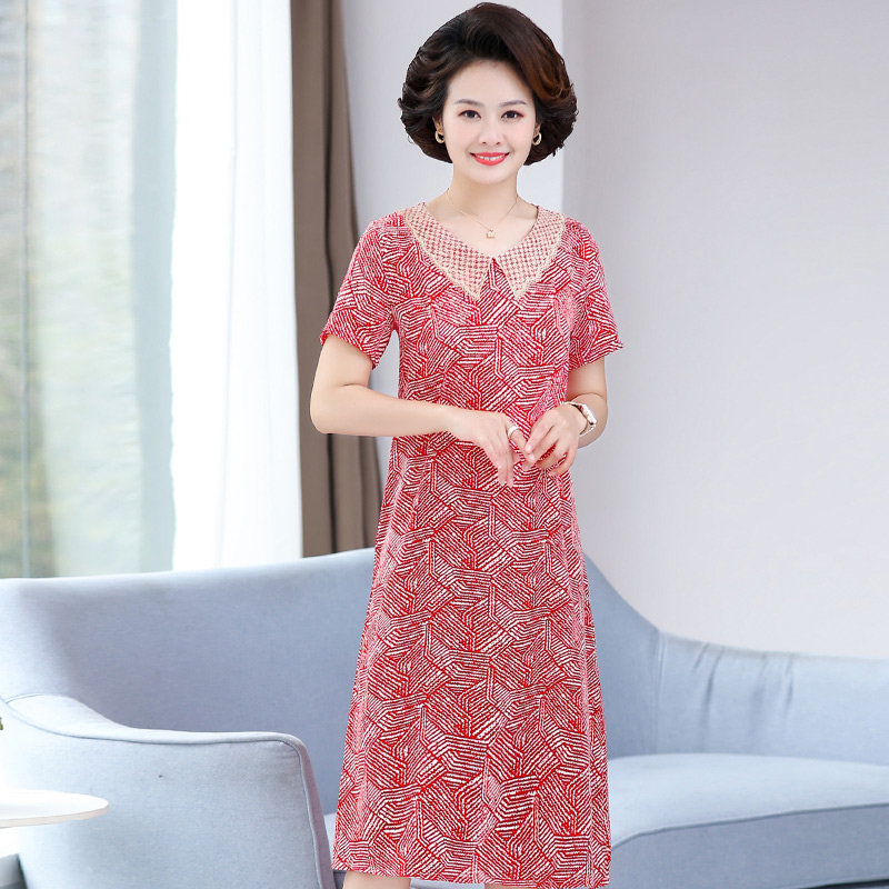 เดรสวัยผู้ใหญ่40-60ปี เดรสคุณแม่ ชุดเดรสทำงานวัยผู้ใหญ่ แบรนด์ MAMA DRESS