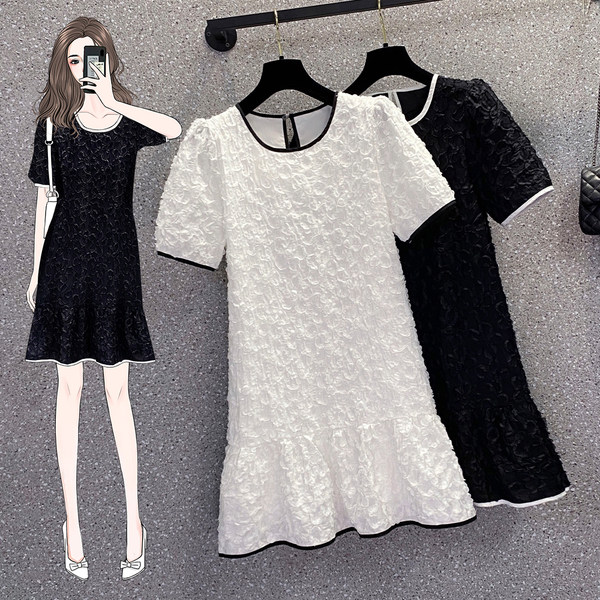 เดรสคนอ้วน เดรสสาวอวบ ชุดเดรสคนอ้วนวัยรุ่น BY PLUS SIZE Girl