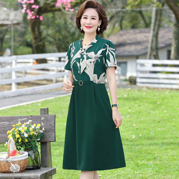 เดรสวัยผู้ใหญ่40-60ปี เดรสคุณแม่ ชุดเดรสทำงานวัยผู้ใหญ่ แบรนด์ MAMA DRESS