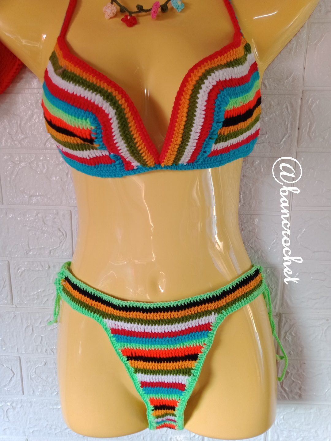 Bancrochet ชุดบิกินี่ถักโครเชต์ Crochet Bikini หลากสี